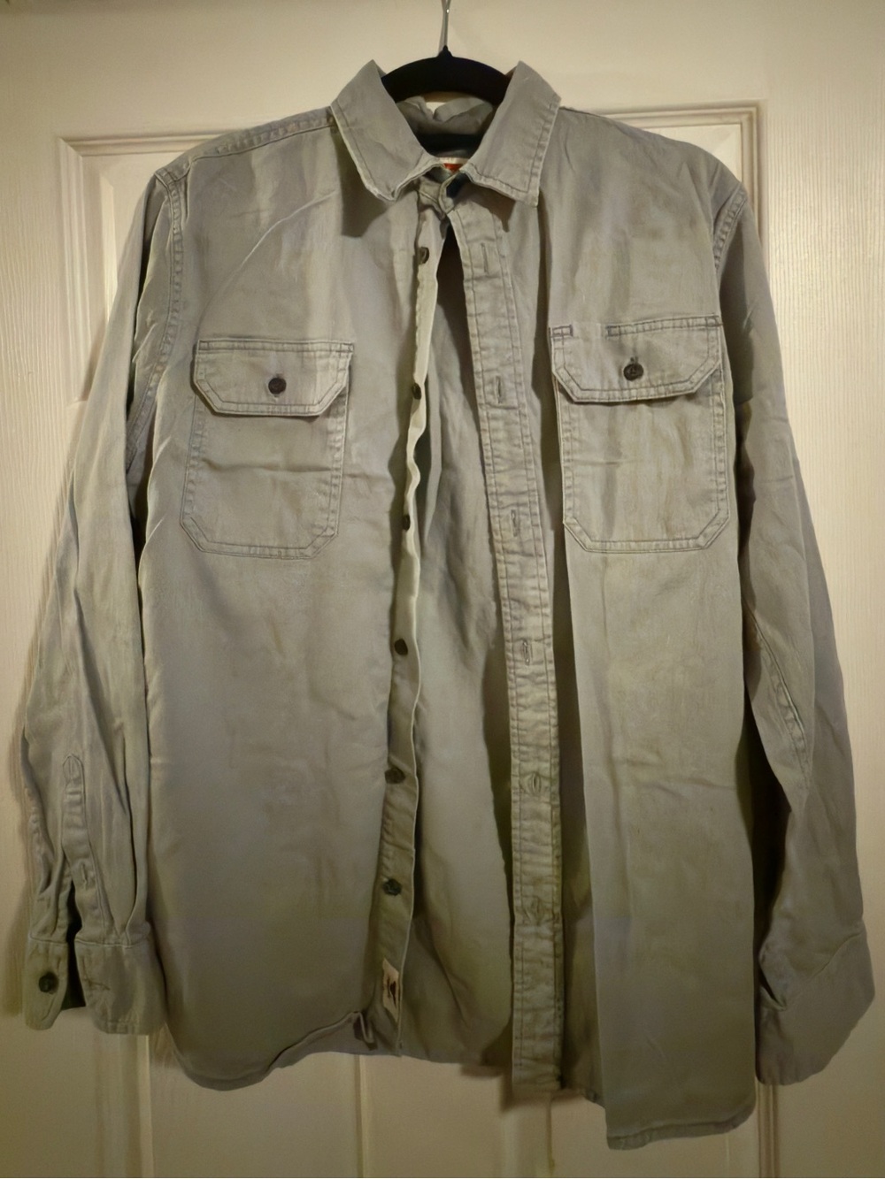 Wrangler Men's Light Olive Utility Shirt Jacket